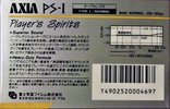 Compact Cassette AXIA PS-I / PS-1 90 Type I Normal 1985 Japan