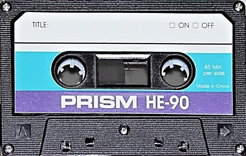 Compact Cassette Prism HE 90 Type I Normal 1987 USA