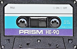 Compact Cassette Prism HE 90 Type I Normal 1987 USA