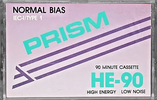 Compact Cassette Prism HE 90 Type I Normal 1987 USA