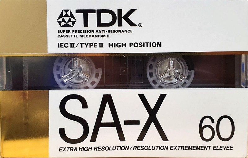 Compact Cassette TDK SA-X 60 Type II Chrome 1988 North America