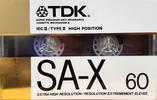 Compact Cassette TDK SA-X 60 Type II Chrome 1988 North America