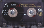 Compact Cassette AXIA A1 60 "A1SB 60" Type I Normal 1997 Japan