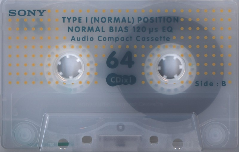 Compact Cassette Sony CDix I 64 "C-64CDX1F" Type I Normal 1998 Japan