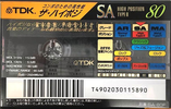 Compact Cassette TDK SA 80 "SA-80F" Type II Chrome 1994 Japan