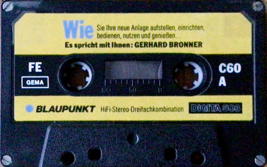 Compact Cassette Blaupunkt 60 "DIGITA 503" Demonstration Tape 1979 Germany