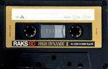 Compact Cassette RAKS High Dynamic II 60 Type II Chrome 1978 Europe