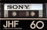 Compact Cassette Sony JHF 60 Type II Chrome 1978 Japan