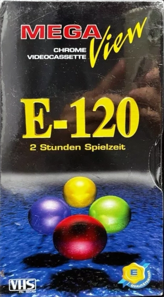 VHS, Video Home System Mega View 120 Type II Chrome 2000 Germany