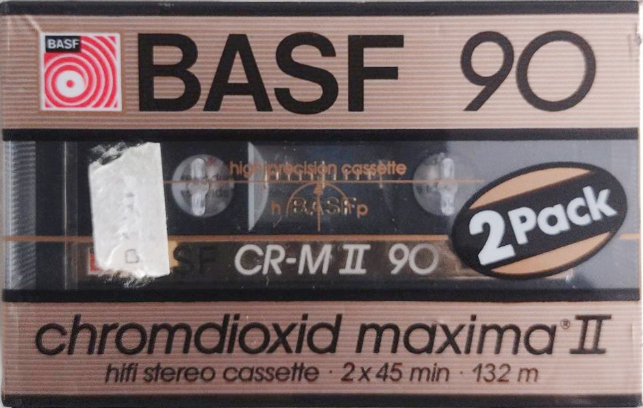 2 pack BASF Chromdioxid Maxima II 90 "CR-M II" Type II Chrome 1985 Europe