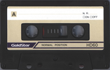 Compact Cassette Goldstar HD 60 Type I Normal 1986 Europe