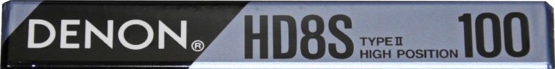 Compact Cassette Denon HD8S 100 Type II Chrome 1990 Europe