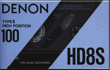 Compact Cassette Denon HD8S 100 Type II Chrome 1990 Europe