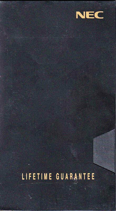 VHS, Video Home System NEC 180 Type I Normal Australia