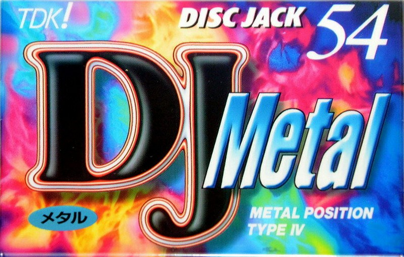 Compact Cassette TDK DJ Metal Disc Jack 54 "DJM-54N" Type IV Metal 1996 Japan