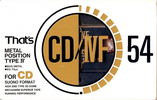 Compact Cassette Thats CD-IVF 54 Type IV Metal 1991 Japan