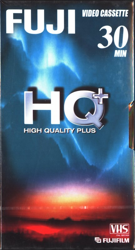 VHS, Video Home System Fuji HQ+ 30 "HQ+ E-30" Type I Normal 2002 Worldwide