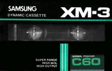 Compact Cassette Samsung XM-3 60 Type I Normal 1988 Europe
