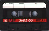 Compact Cassette BASF LH Extra I 60 "Large Window" Type I Normal 1985 North America