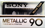 Compact Cassette Sony Metallic 90 Type IV Metal 1978 Japan