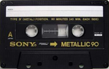 Compact Cassette Sony Metallic 90 Type IV Metal 1978 Japan