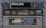 Compact Cassette Philips Ultra Ferro 90 Type I Normal 1981 Europe