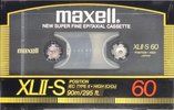 Compact Cassette Maxell XLII-S 60 Type II Chrome 1986 USA
