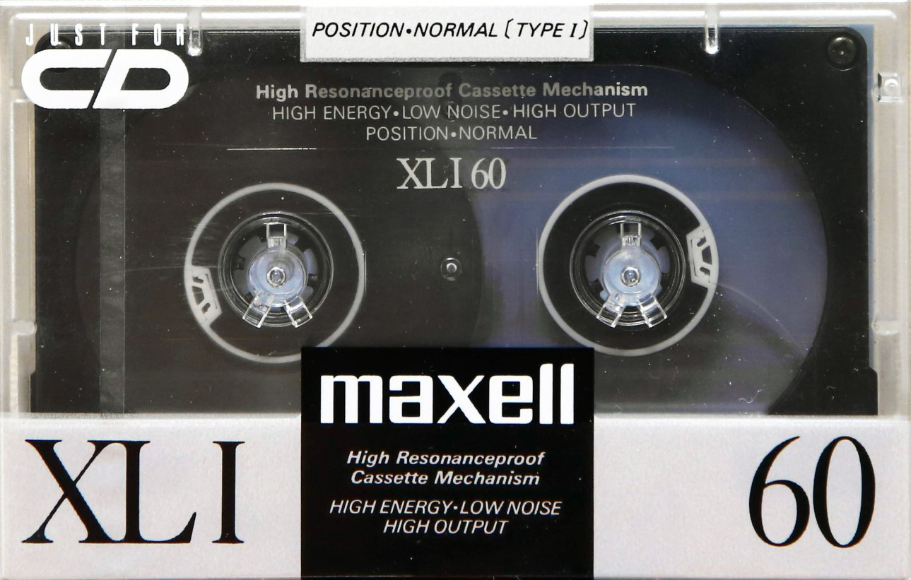 Compact Cassette Maxell XLI 60 Type I Normal 1989 Japan