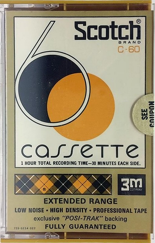 Compact Cassette Scotch 60 Type I Normal 1972 USA
