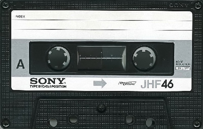Compact Cassette Sony JHF 46 Type II Chrome 1978 Japan