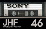 Compact Cassette Sony JHF 46 Type II Chrome 1978 Japan