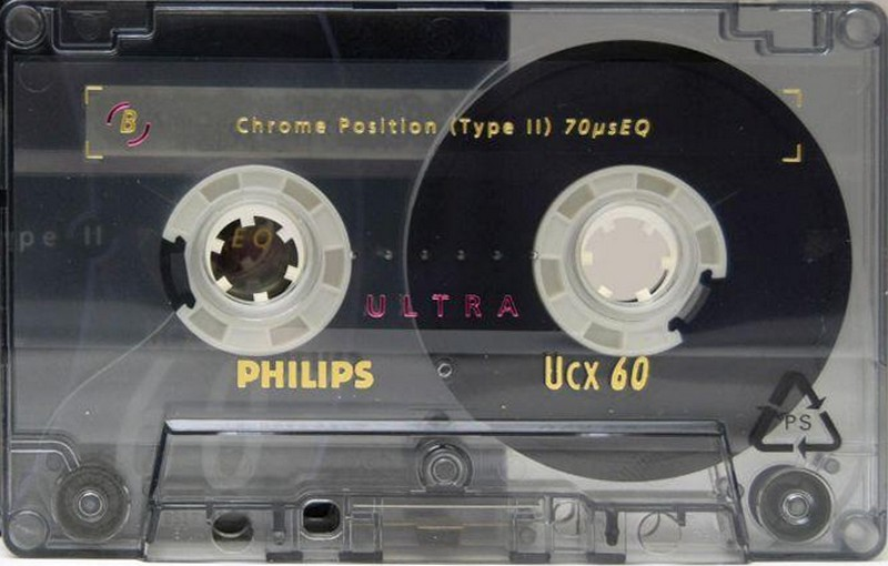 Compact Cassette Philips UCX 60 Type II Chrome 1990 Europe