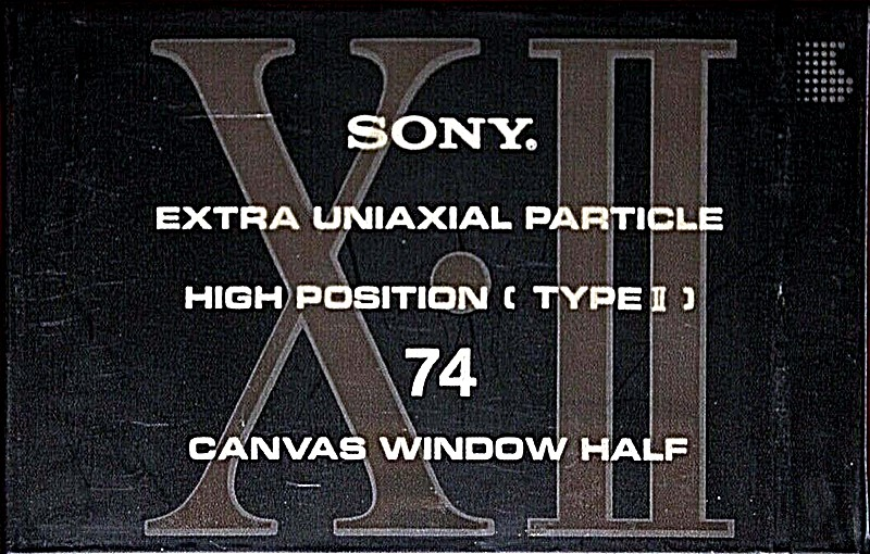 Compact Cassette Sony XII 74 Type II Chrome 1991 Japan