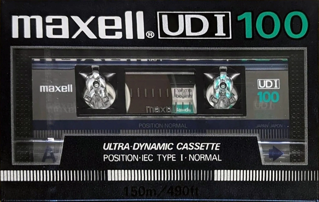 Compact Cassette Maxell UDI / UD1 100 Type I Normal 1985 Europe