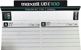Compact Cassette Maxell UDI / UD1 100 Type I Normal 1985 Europe