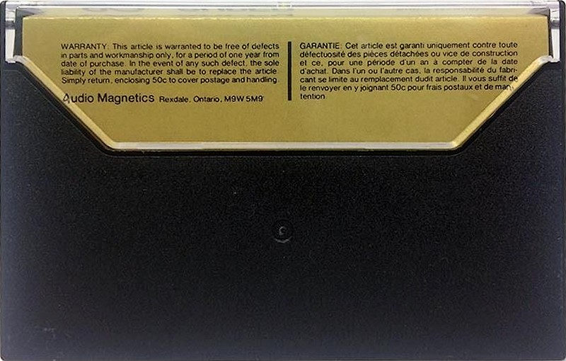 Compact Cassette Audio Magnetics Super 90 Type I Normal 1976 Canada