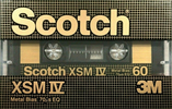 Compact Cassette Scotch XSM IV 60 Type IV Metal 1982 Worldwide