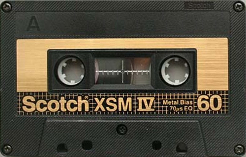 Compact Cassette Scotch XSM IV 60 Type IV Metal 1982 Worldwide