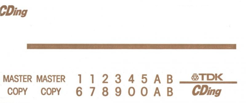 Compact Cassette TDK CDing 2 90 "CDING2-90BEC Colour Limited Edition" Type II Chrome 2001 Europe
