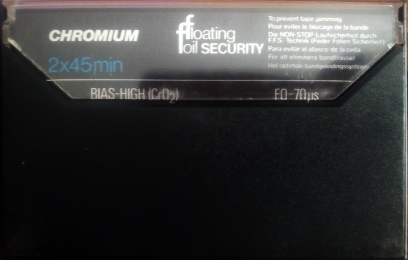 Compact Cassette Aristona Chromium 90 Type II Chrome 1978 Europe