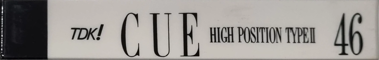 Compact Cassette TDK CUE 46 "CUE-46W" Type II Chrome 1987 Japan
