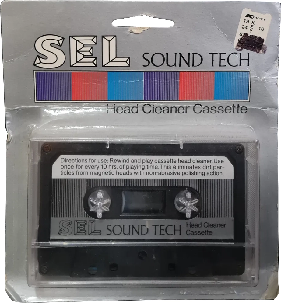 Blister Sel Sound Tech Cleaning Cassette 1986 USA
