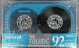 Compact Cassette National FS 92 "RT-92FS(B)" Type I Normal 1987 Japan