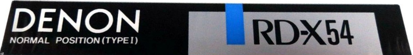 Compact Cassette Denon RD-X 54 "RD-X54N" Type II Chrome 1988 Japan