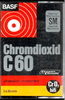 Compact Cassette BASF Chromdioxid 60 Type II Chrome 1972 Europe