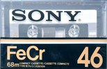 Compact Cassette Sony FeCr 46 Type III Ferro Chrome 1978 North America