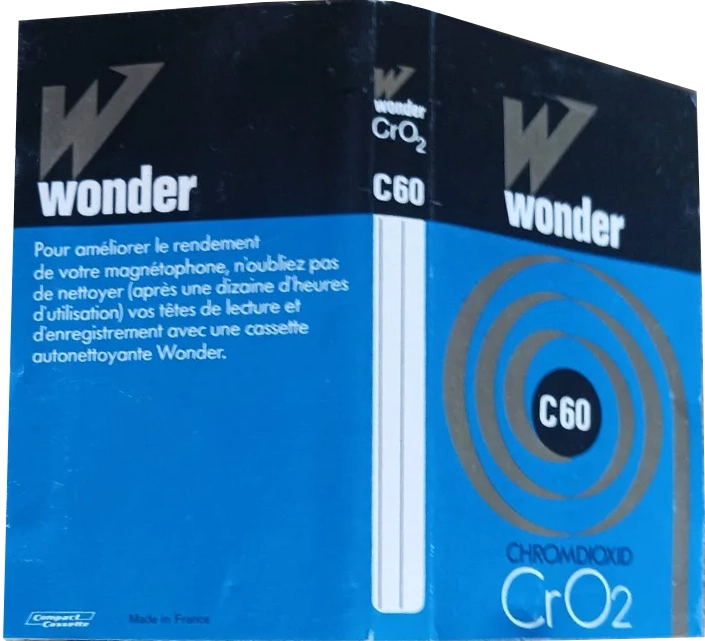 Compact Cassette Wonder 60 Type II Chrome 1975 France