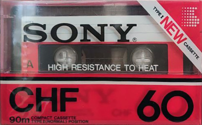 Compact Cassette Sony CHF 60 Type I Normal 1983 USA