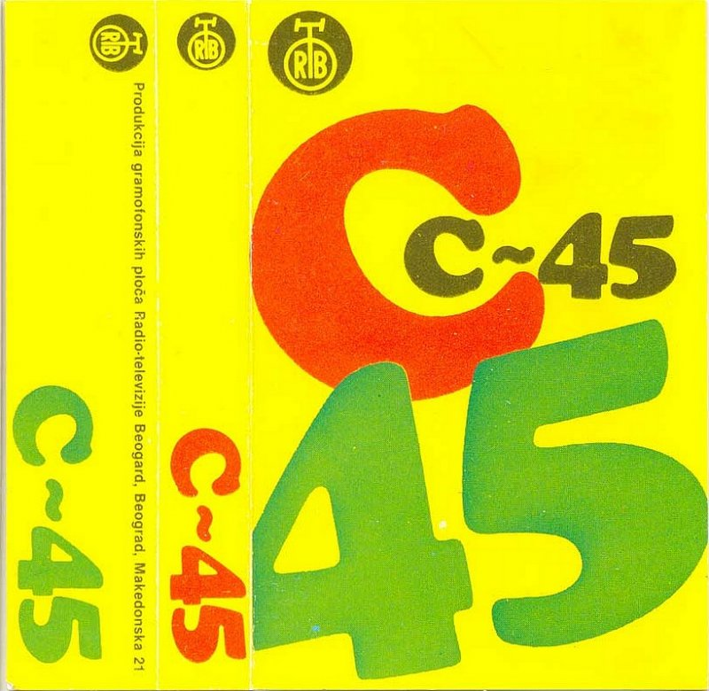 Compact Cassette PGP RTB 45 Type I Normal Yugoslavia