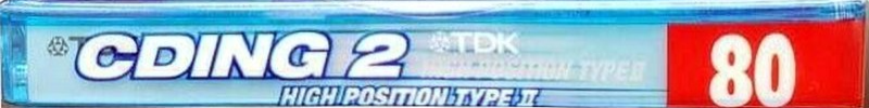 Compact Cassette TDK CDing 2 80 "CD2-80T" Type II Chrome 1999 Japan